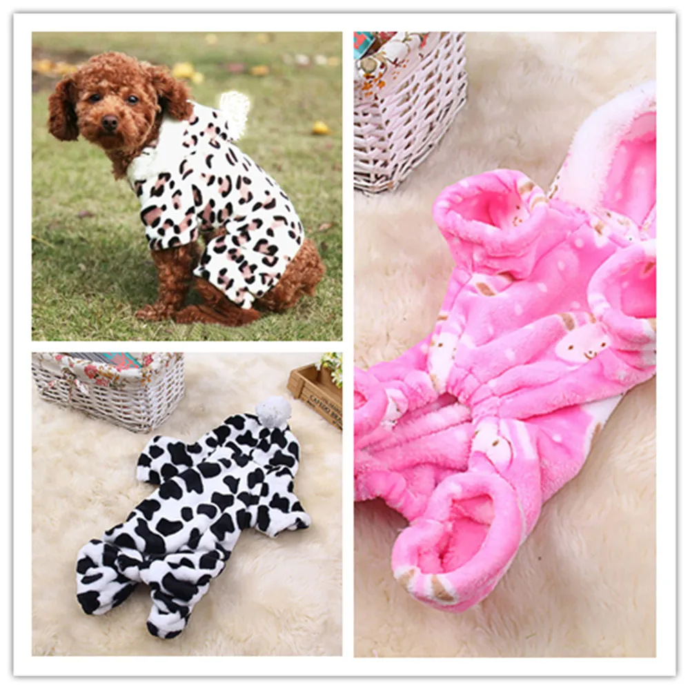 Унисекс зимняя одежда для животных Собака Щенок Кот платье-майка костюм плотное