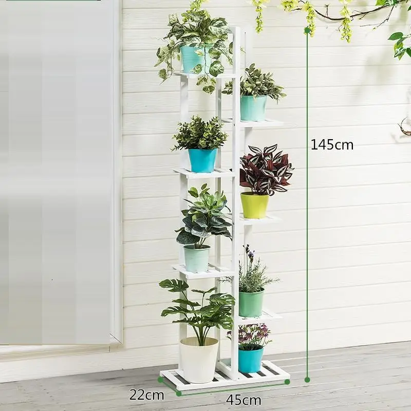MODEL I Крытый Escalera Mueble деревянные полки для Жардин Estanteria Para Plantas Dekoration открытый балкон Цветочная полка завод стенд - Цвет: MODEL I