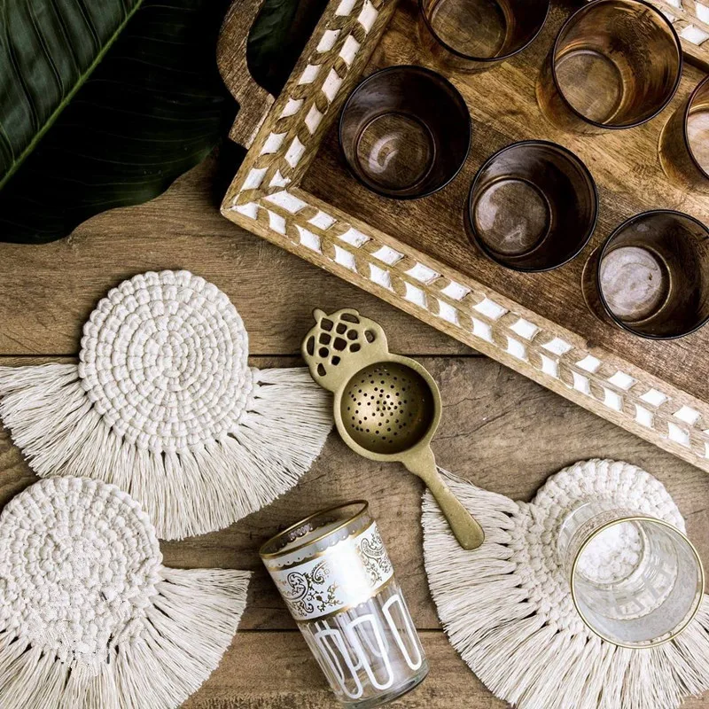 Ручная работа украшение дома подушка для кафе тарелка чаша чайная подставка