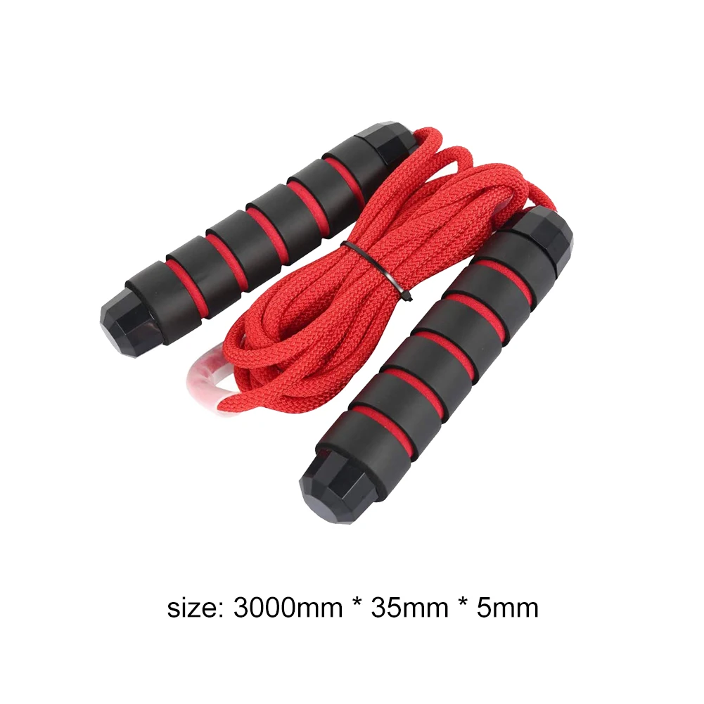 

3m Adjustable Skipping Rope Foam Padded Handle PVC Jump Rope Training Body Building Exercise Workout Fitness Equipment Red