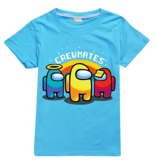 

Children Tshirt 2021 Game Boys T-shirt Girls T Shirt Kawaii Summer Cotton Kids Tops Cartoon Graphic Tees Funny Harajuku