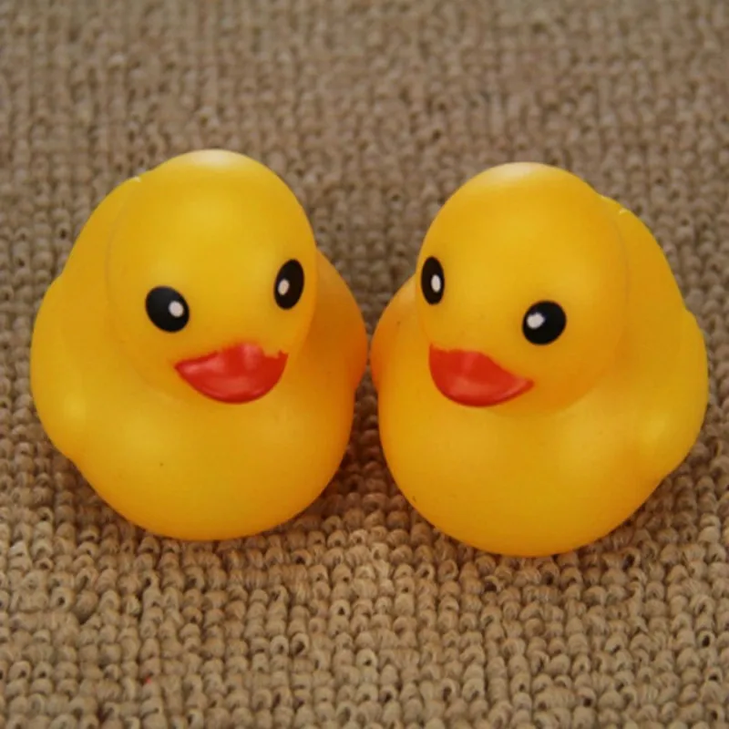 Pet Toy Vinyl Vocal Little Yellow Duck Dog Squeeze Squeak Funny Safety Rubber Molar Chew Accessories Supplies | Дом и сад