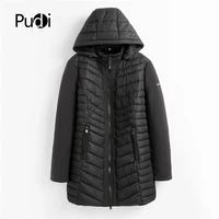 pudi qy902 women cotton parka winter woman long casual jacket solid color hooded coats and jackets spring autumn warm outwear