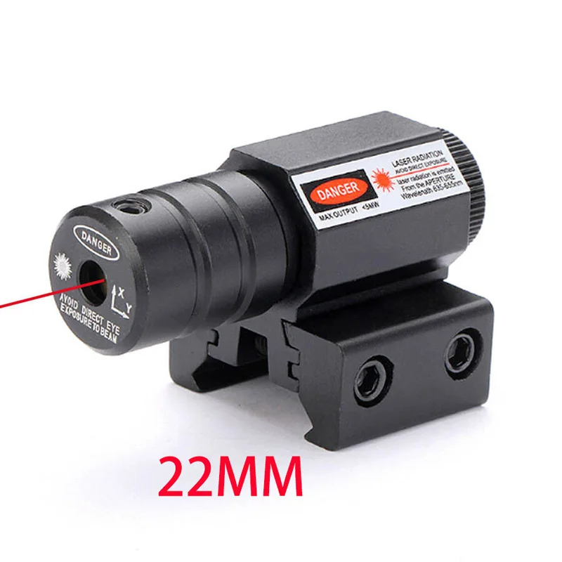 Лазерный прицел с красной точкой для Пикатинни и винтовки Регулируемое