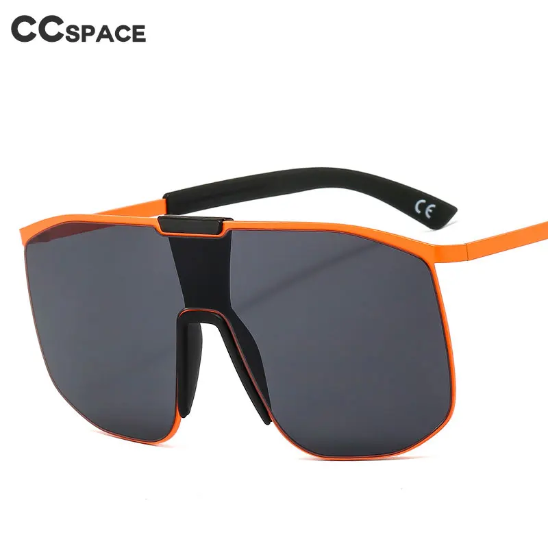 46580 большие квадратные солнцезащитные очки с одной линзой для мужчин и женщин