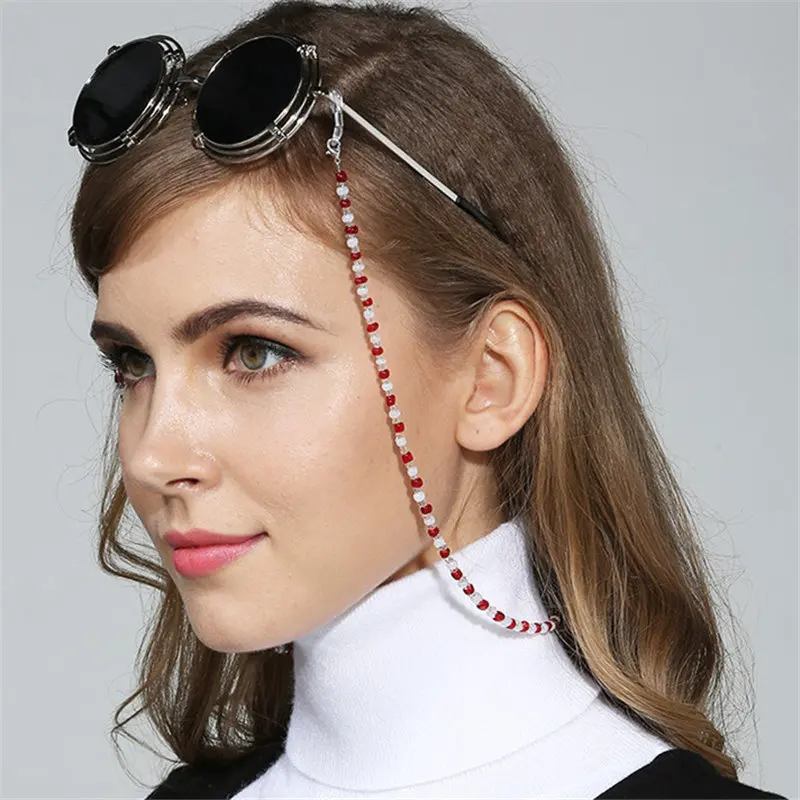 1 шт. модная женская противоскользящая цепочка для очков чтения солнцезащитных