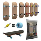 Скейтборд для пальцев, деревянный, игрушечный, профессиональные стенты, комплект для катания на коньках или один набор грузовиков с инструментом для скейта