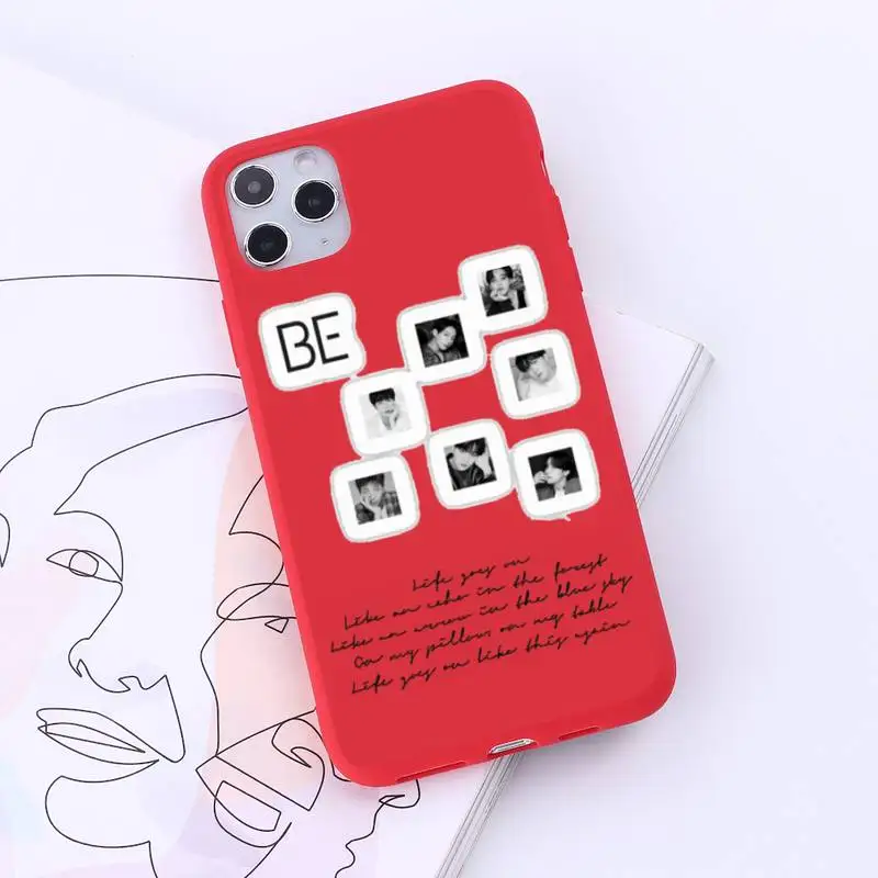 

'Life Goes On' hot kpop new song luxury Phone Case funda Candy Color for iPhone 6 7 8 11 12 s mini pro X XS XR MAX Plus