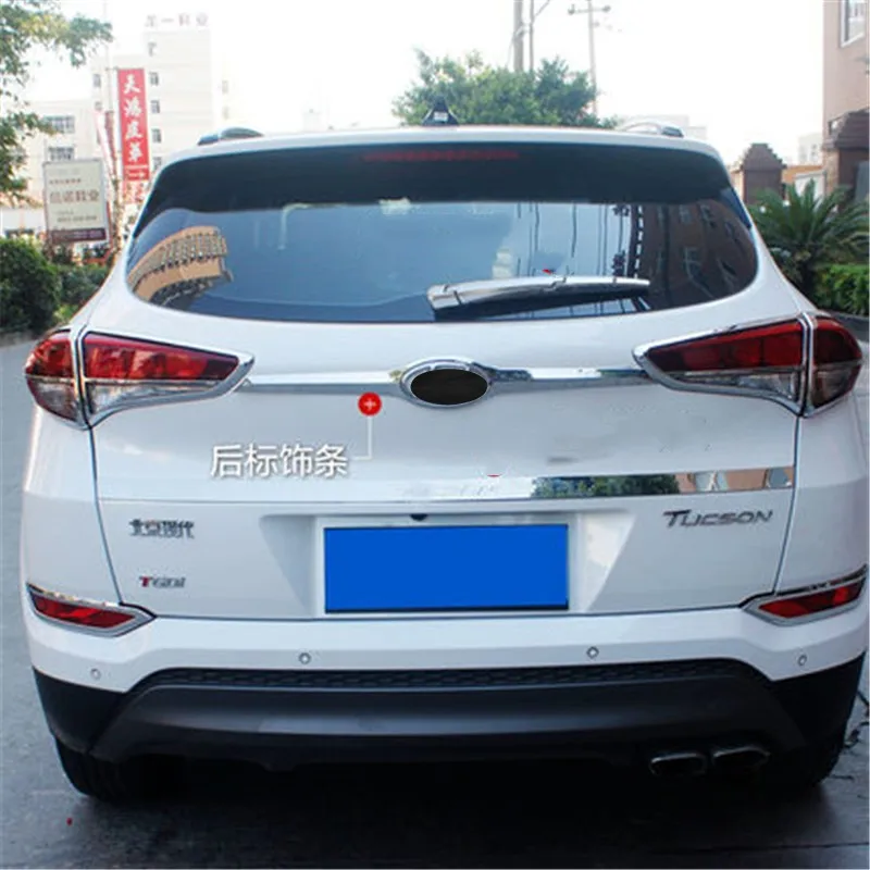 for HYUNDAI TUCSON 2015-2020 ABS Chrome CHROME FRONT REAR HOOD BONNET GRILL LIP MOLDING COVER TRIM BAR GARNISH MESH | Автомобили и