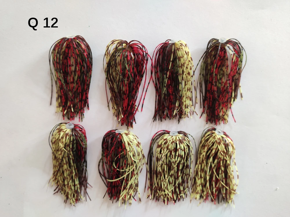 8 Пряди Ков 50 нитей Силиконовые юбки проволока рыболовные аксессуары для Buzzbait