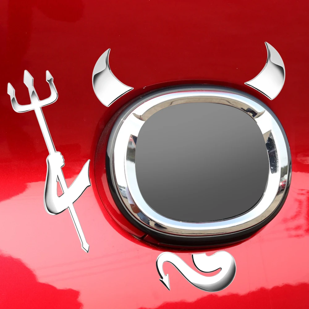 Автомобильные Забавные 3D дьявольные наклейки автомобильные с логотипом для AUDI S