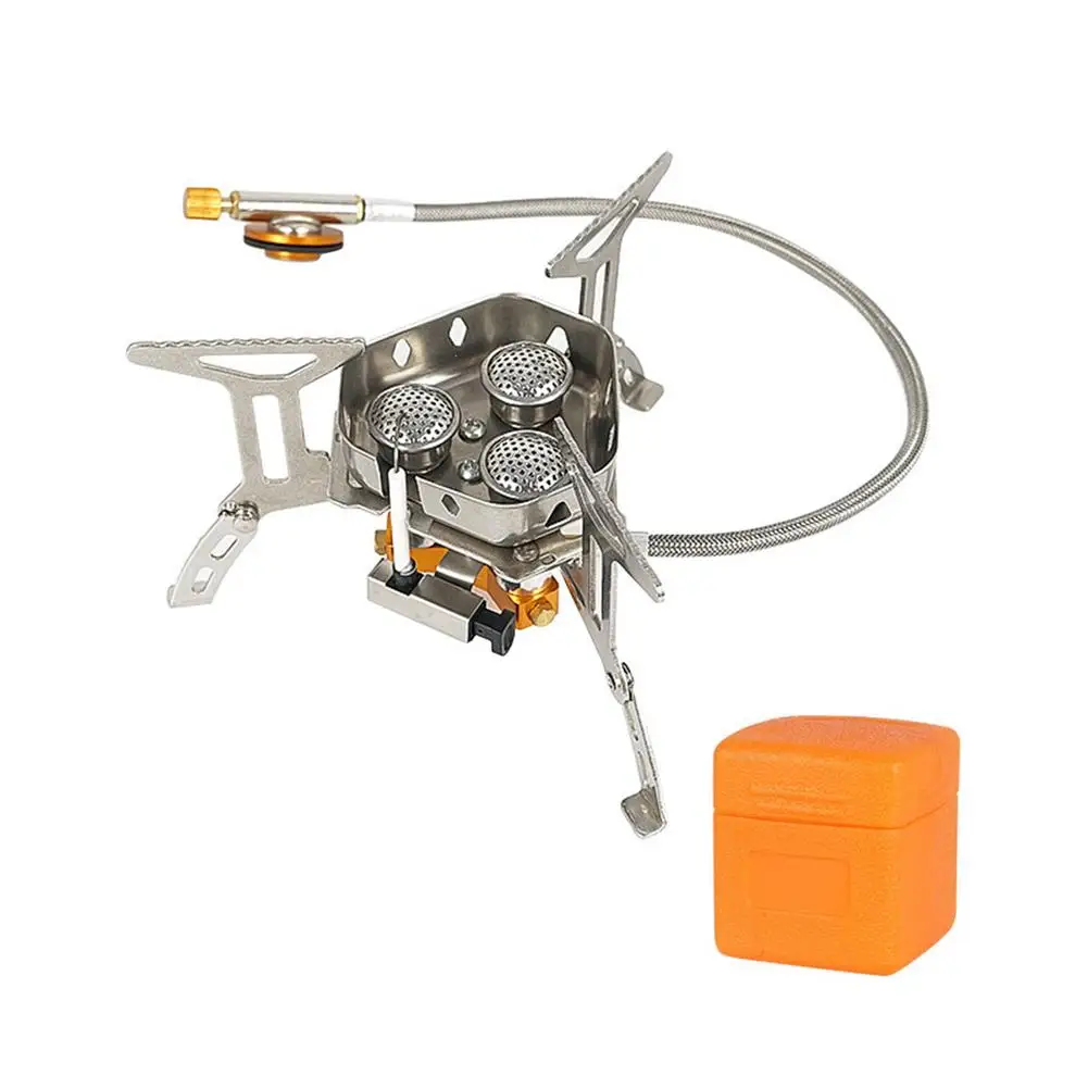 

Газовая плита для кемпинга 5800 Вт, портативная складная альпинистская плита с пьезозажиганием, мини горелка для кемпинга, пешего туризма, пи...