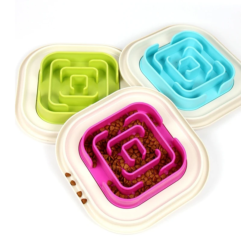 

Factory Pet Dog Feeding Food Bowls Puppy Slow Down Eating Cat Feeder Bowls New Dish Bowl Prevent Obesity Pet Dogs Supplies