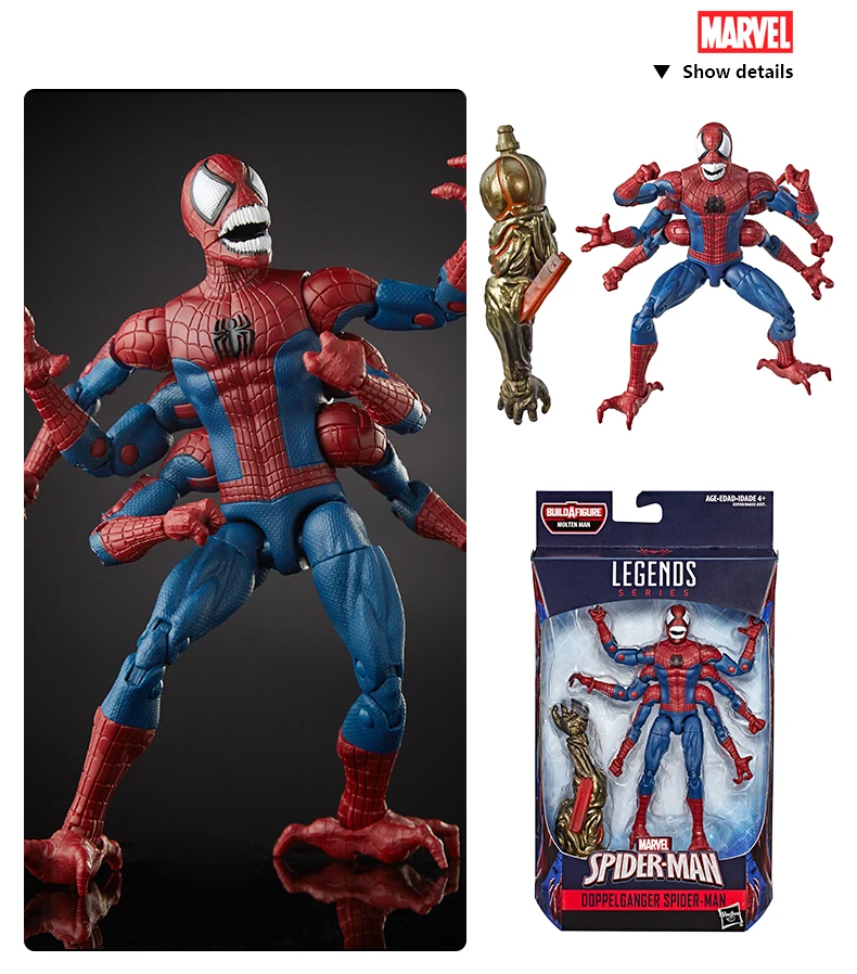 Hasbro «Человек-паук», с героями комиксов Марвел, легенды серии далеко от дома 6-дюймовый паук Для женщин Коллекционные Фигурки Коллекция для девочек и мальчиков