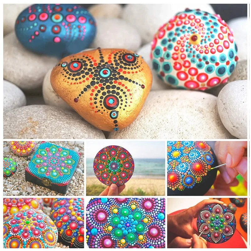 

26Pcs Handwork Clay Painting Tools Portable Art Pottery Embossing Stylus Mandala Multifunction DIY Dotting Tool Set