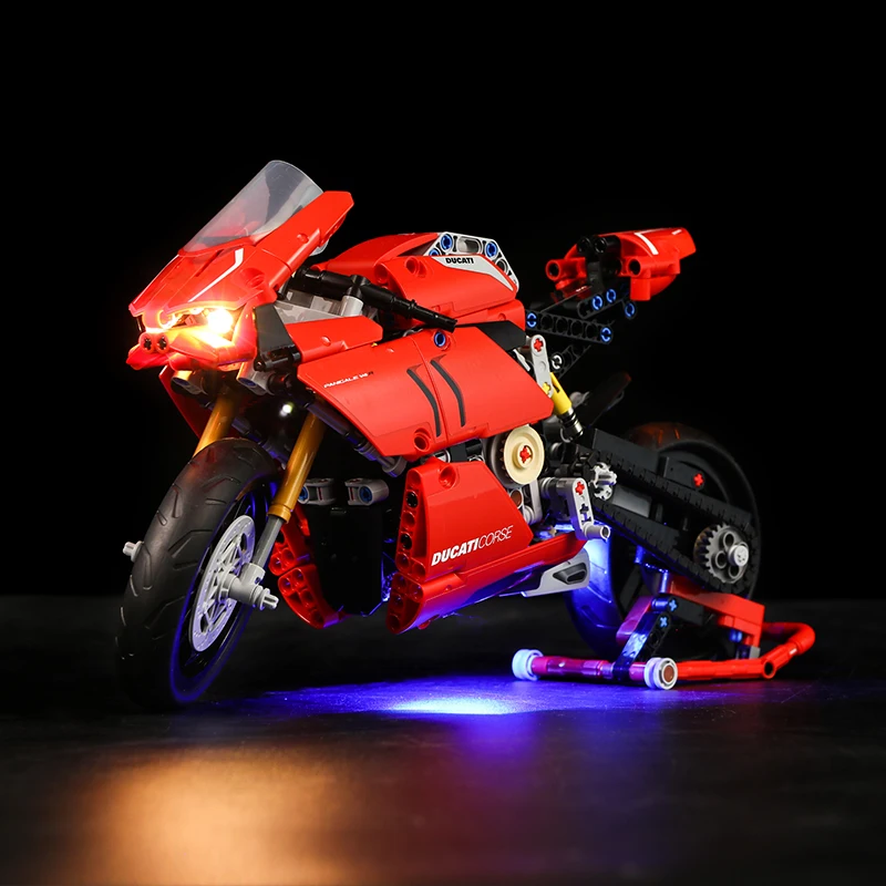 

2020 NEW IN STOCK LED Light Set For Ducat Panigale V4 R Compatible with 42107 Building Blocks bricks Toys Gifts