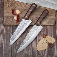 forging boning knife chinese full tang handle knife handmade steel kitchen chef slaughter knives slicing utility cleaver