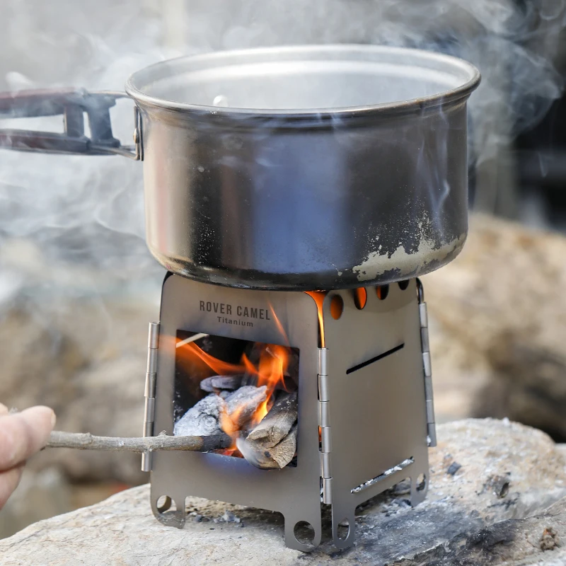 Портативная туристическая деревянная плита Rover Camel многотопливная спиртовая для