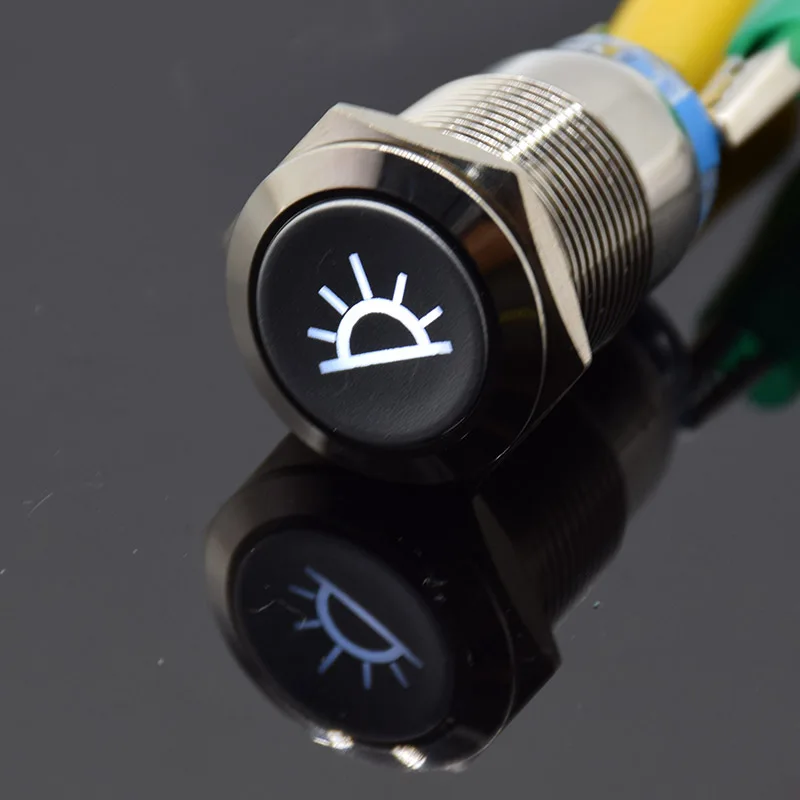 self-lock 19 мм металлический кнопочный переключатель самоблокирующийся окисляющий черный серебристый многостильный фигурный главный переключатель Красный Зеленый 6 в 12 В 24 в 110 В 220 В - Цвет: self-lock