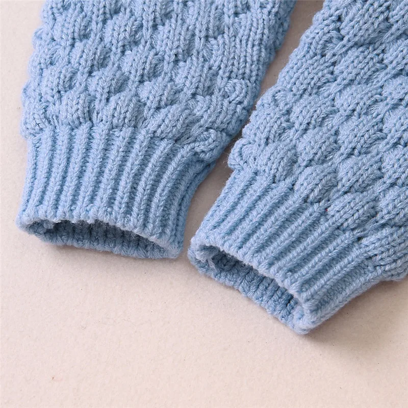 

Newborn Cute Baby Boy Girls Hooded Crochet Woolen Ball Rompers Unisex Infant Winter Warm Baby Jumpsuit One Piece Baby Clothing