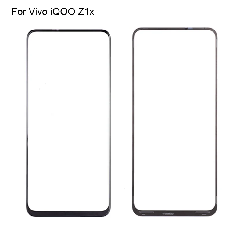 

2 шт. для Vivo iQOO Z1x переднее ЖК-стекло объектива сенсорный экран для iQOO Z 1x V2012A Сенсорная панель внешнее стекло экрана без гибкости