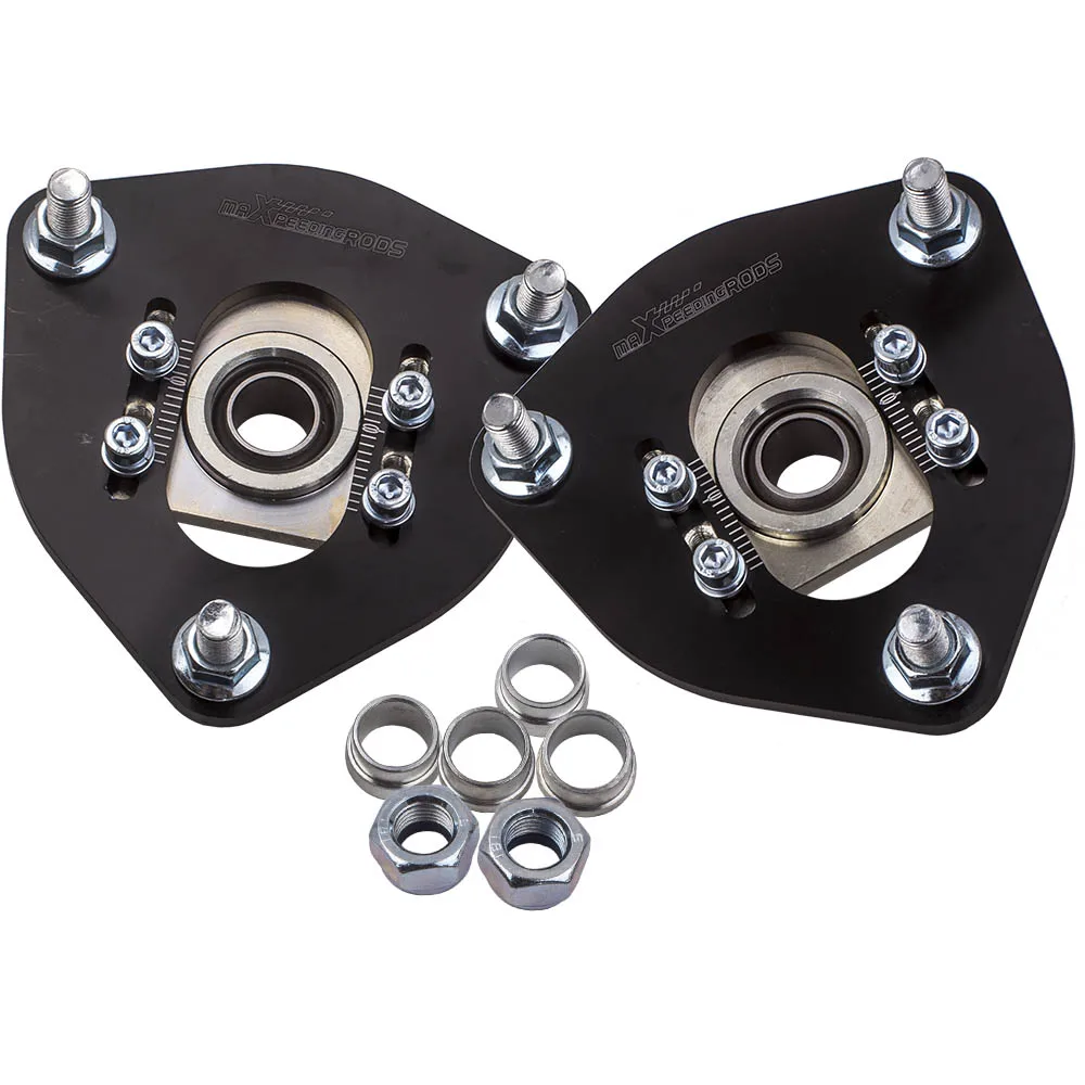 

2x Camber Plate Top Mount Fit For Nissan S13 S14 Silvia 180SX 200SX 240SX Black Front Coilover Top Mount For S14 S15 200SX