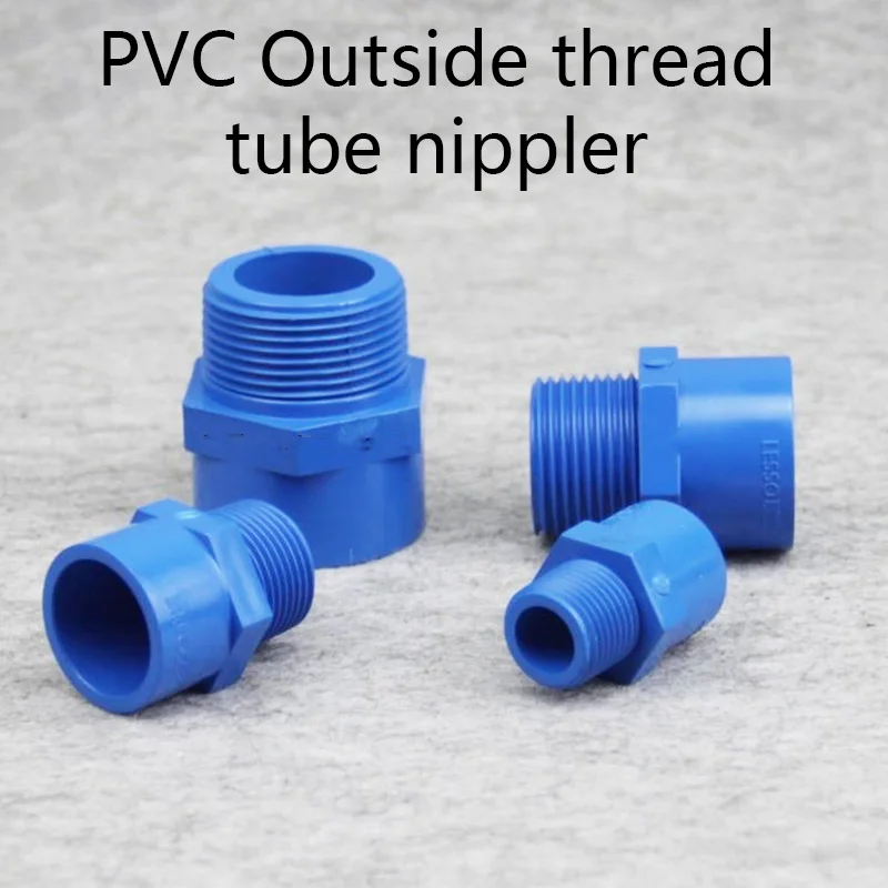 Juntas de PVC de rosca macho, conectores de tubería de agua de riego de jardín, accesorios de tubo de tanque de Acuario, 1 ud.