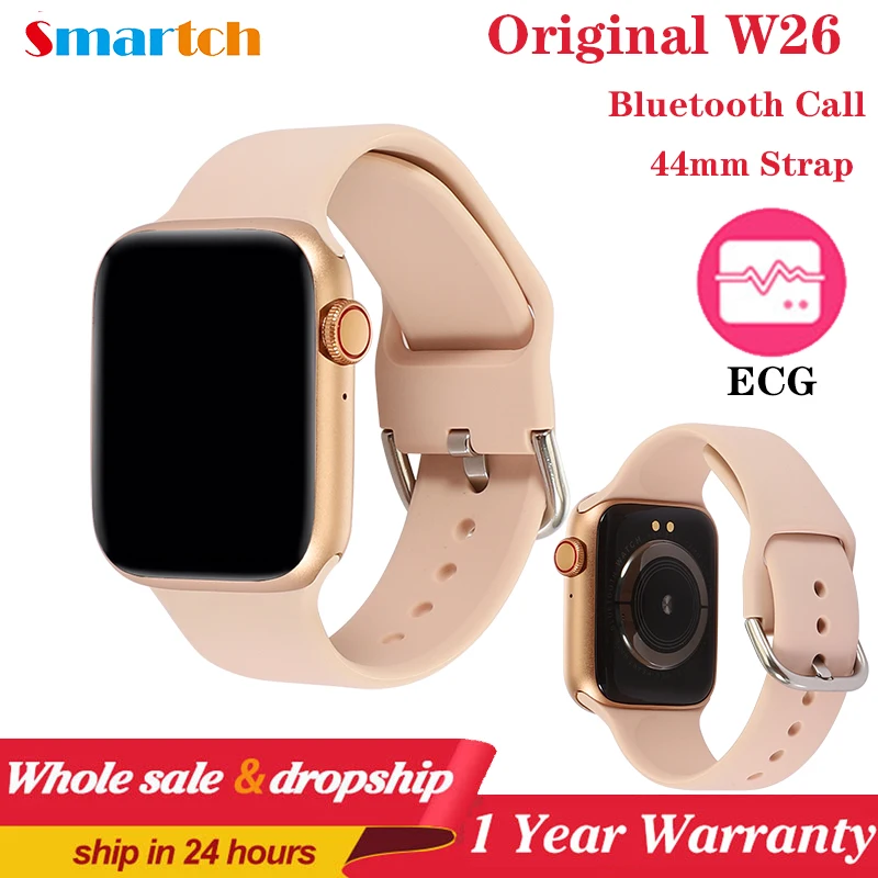 

Смарт-часы IWO W26 Pro Series 6, водонепроницаемые Смарт-часы с ЭКГ, пульсометром, термометром, PK IWO 8 13 для Apple и Android, 2020
