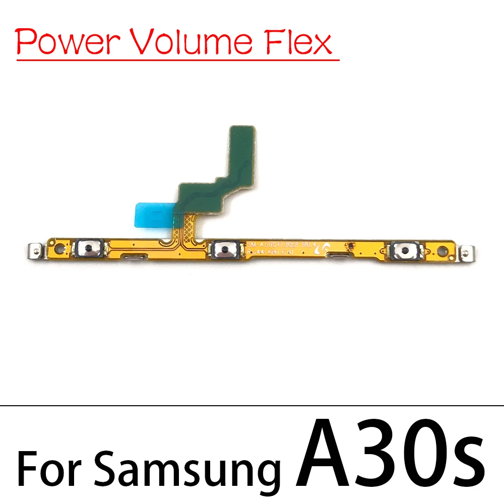 20 шт. Кнопка громкости питания гибкий кабель для Samsung A10 A20 A30 A50 A70 A01 A11 A10s A20s A21s A30s A51