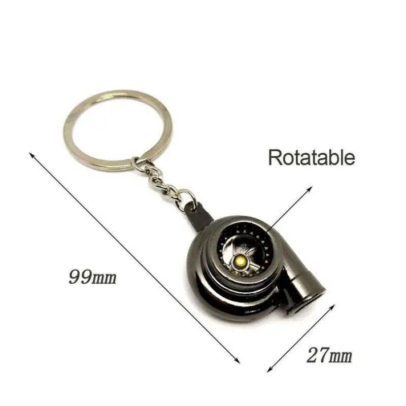 

1 Pc Creative Metal Keychain Car Modified Turbocharger Engine Turbine Turbocharger Key Chain Ring Car Accessories