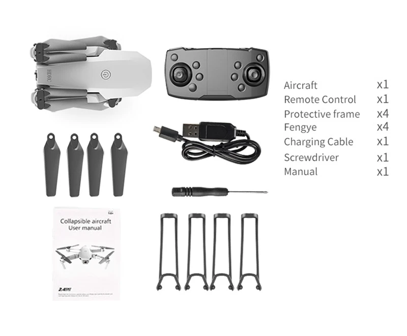 

E59 Drone Camera HD 4k Fpv Wifi 720P/1080P Foldable Drones Easy to Carry RC Quadcopter with Cameras Dron Toys Gifts for Children