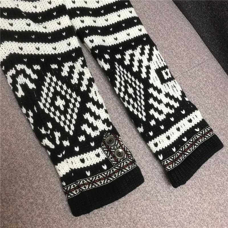 

Womens Knit Short Coat 2021 NEW Fashion Retro Patchwork Loose O-Neck Single Breasted Outerwear Vintage Jacket Cardigan Coat