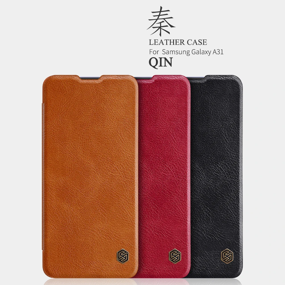 

Чехол NILLKIN для Samsung Galaxy A31, винтажный Qin, откидной Чехол, кошелек, искусственная кожа, Пластиковая Задняя крышка, чехол для Samsung A31