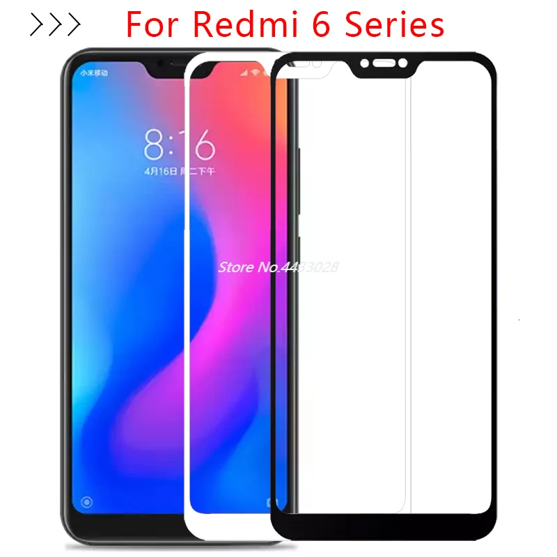 Чехол с полным покрытием для Redmi Note 6 Pro защита экрана из закаленного стекла Xiaomi A 6a