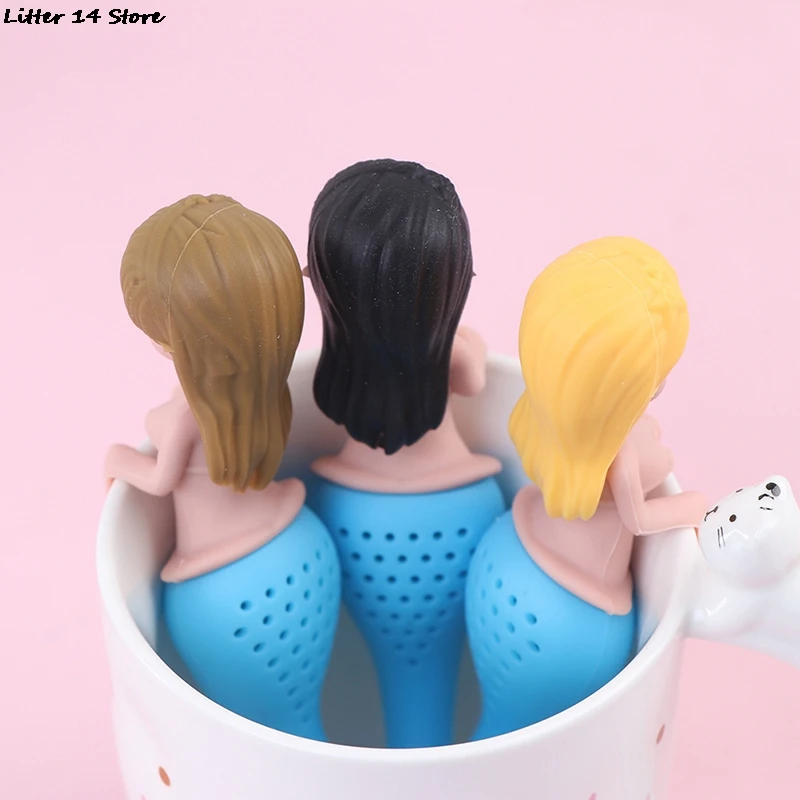 Ситечко для заваривания чая русалка силиконовый многоразовый ситечко с фильтром