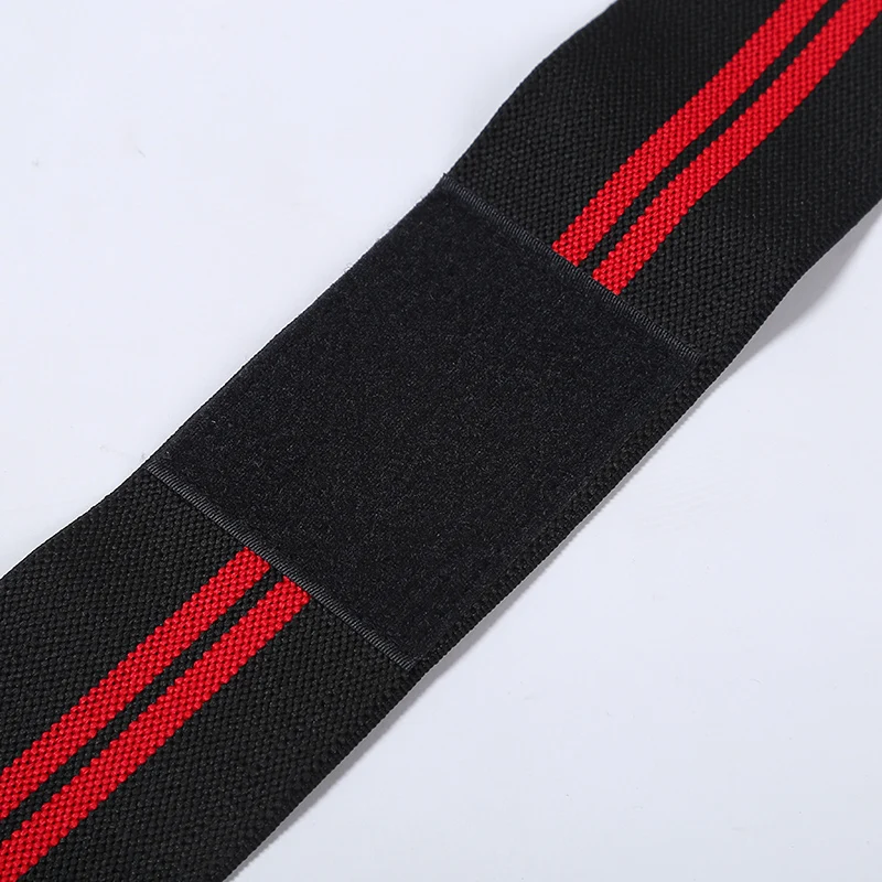 CHAO BA 1PCS 180*8CM Fitness WeightLifting Leg Knee Compression Straps Wraps Elastic Bandages Poverlifting Squats Training |
