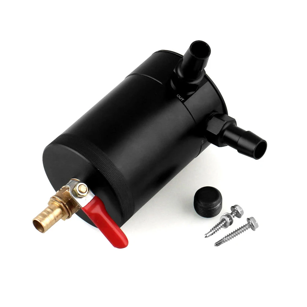 Универсальный 2 портовый маслоуловитель из алюминиевого сплава резервуар с дренажным клапаном сепаратор