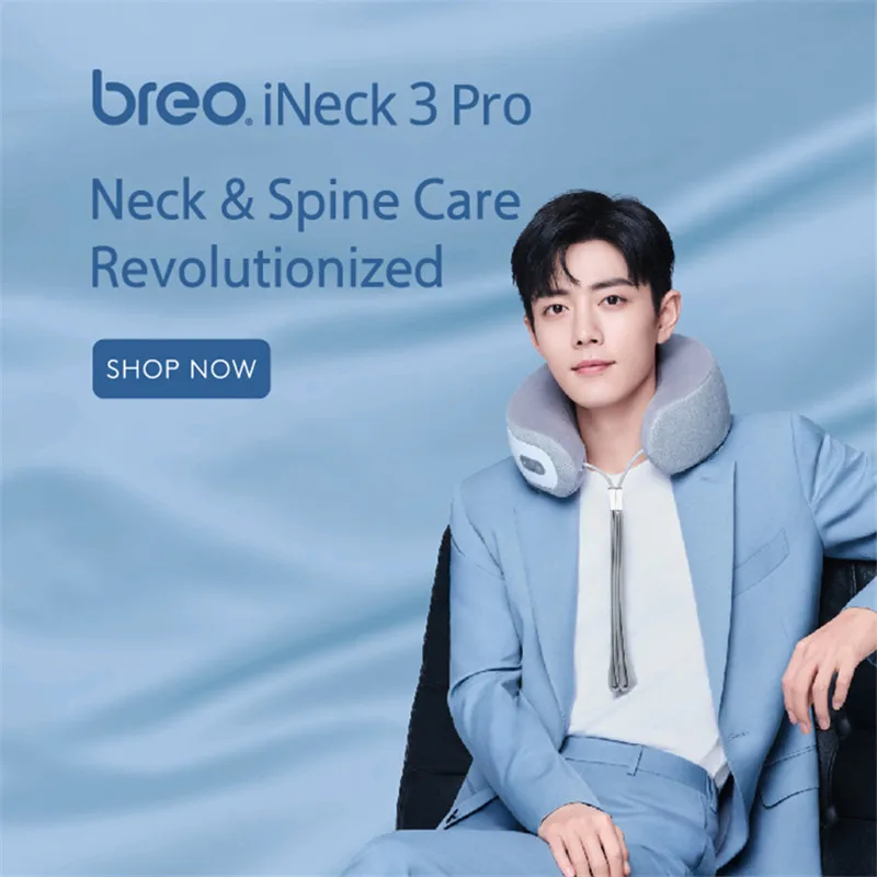Breo iNeck 3 Pro Электрический массажер для шеи шиацу массажная подушка с тепловым