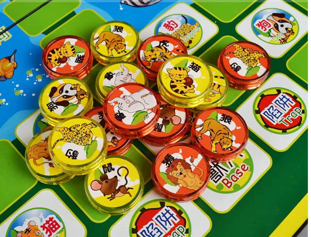 Животное борьба детей начальной школы студентов магнитные Летающие шахматы 2