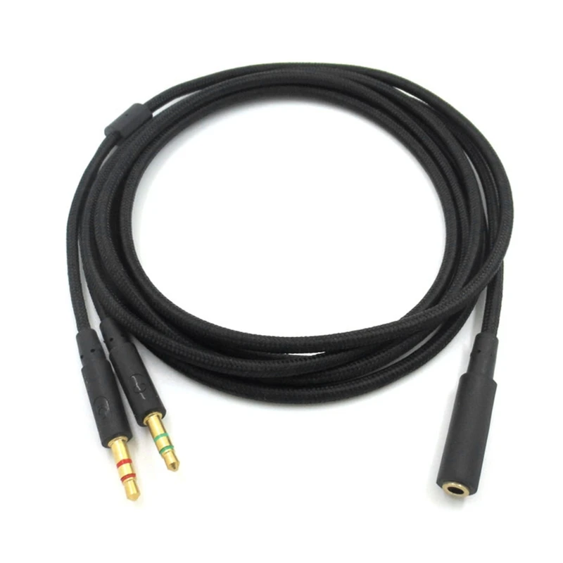 

3.5mm Universal 2 in 1 Game Headset Audio- Extend Cable for kingston- Headphone G2AC