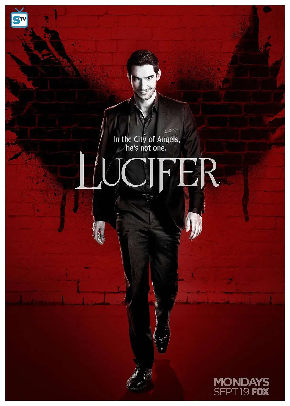 Облицовочный плакат Lucifer ТВ серии показ стикер на стену белая бумага домашний декоративный плакат на стену Прозрачный декор изображения