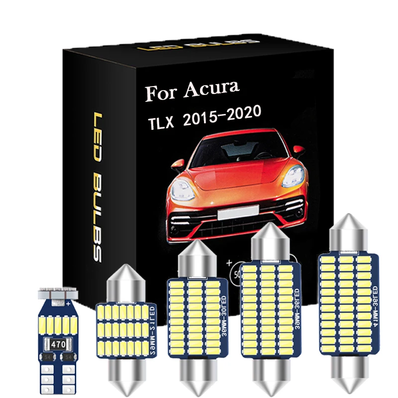 

HSMI 20 шт. Canbus Внутреннее освещение для Acura TLX 2015-2020 авто светодиодный внутренняя Карта Купол багажник номерной знак без ошибок Комплект ламп
