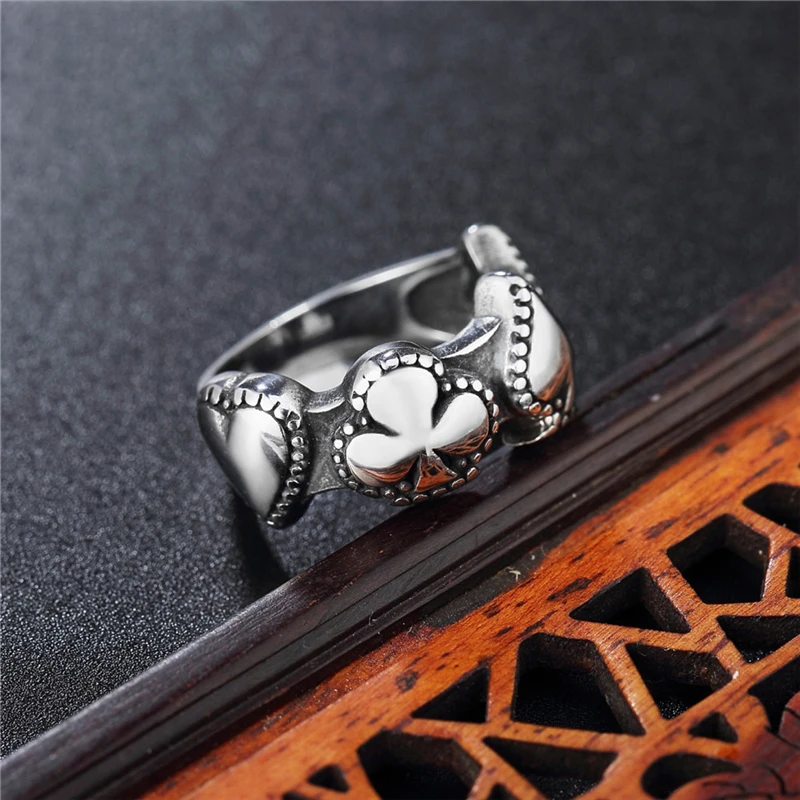 

Fashion Magician Poker Finger Ring for Men High Quality Stainless Steel Engagement Band Anel Chunky Punk Jewelry Christmas Gift