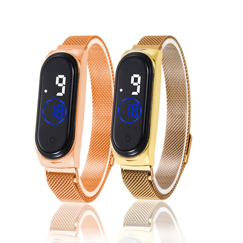 2020 Milan Mesh ремешок женские часы розовое золото магнитные из нержавеющей стали