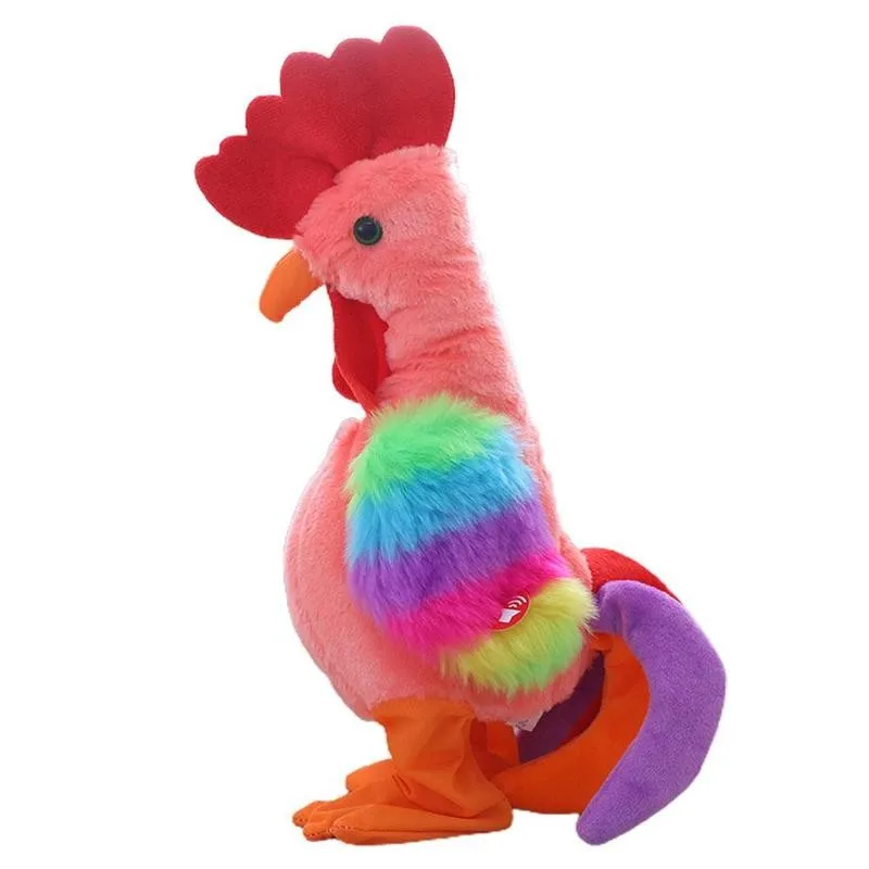 

Robot Chicken Pet Toys Electronic Screaming Rooster Electric Funny Dance Sing Plush Toy Music Soft Animal For Kids Birthday Gift