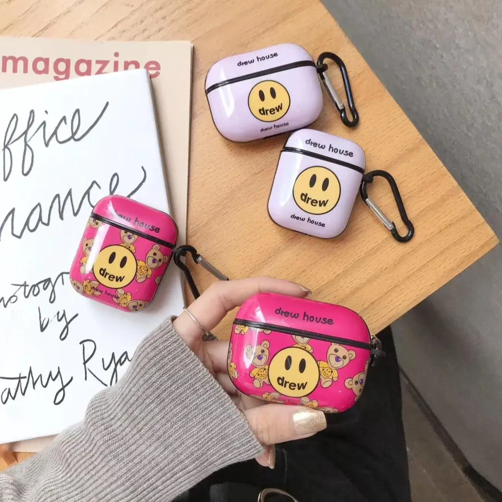 Силиконовый чехол для гарнитуры bluetooth Justin Bieber drew house с граффити airpods 1 2