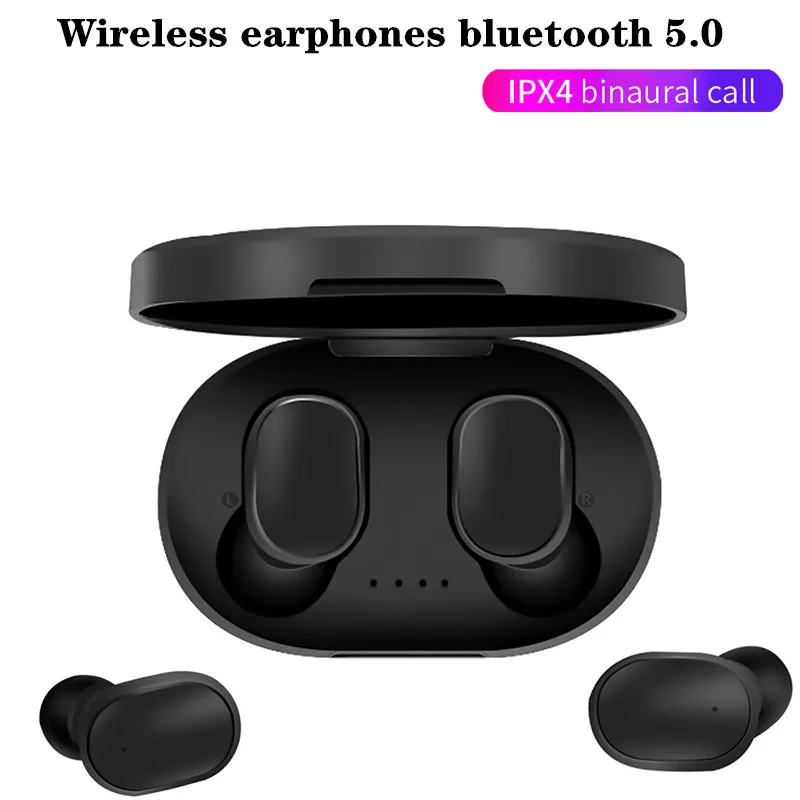 

A6s TWS Bluetooth earphones HD Mic Headset IPX4 Waterproof earbuds music Earpieces For Xiaomi iPhone goophone wireless earphone
