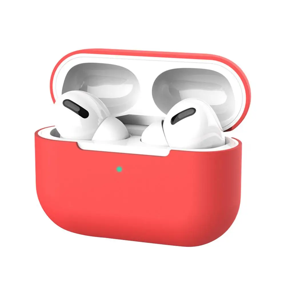 Защитный чехол для AirPods Pro 3 красный черный белый силиконовый портативный