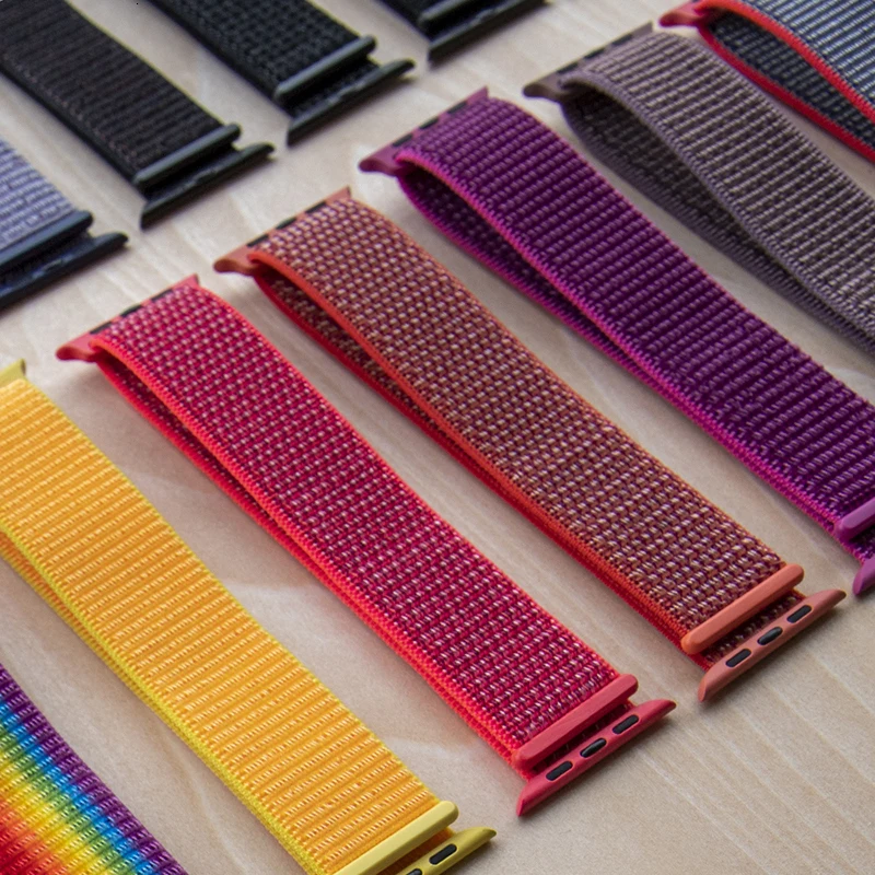 Нейлоновый ремешок для Apple Watch серии 5 42 мм iwatch 44 мм ремешок 38 мм 40 мм iwatch sreies 4 3 2 pulseira браслет ремешок для часов