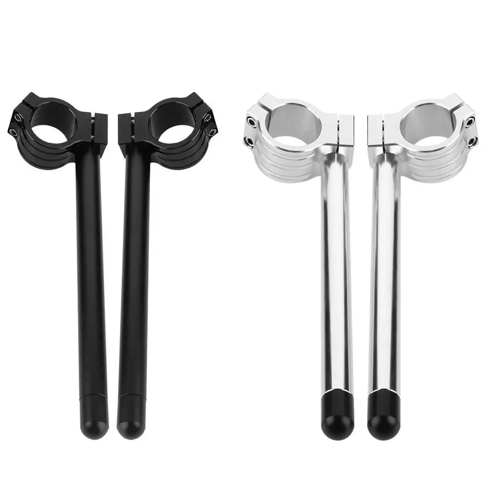 

2pcs Aluminium Alloy Motorcycle CNC Accessories 48mm Handlebar Grips Handle Bar Black/silver handlebar lock 48 mm in diameter